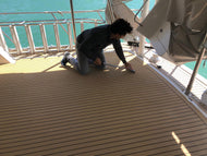 Chaperral 26 pvc synthetic teak deck